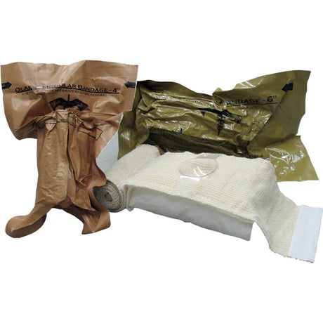 OLAES modular trauma dressing with built-in pressure cup and wound packing gauze