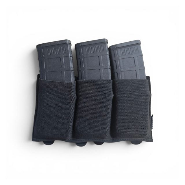 Elastic Triple Utility Shingle in Black. Sold empty, magazines not included