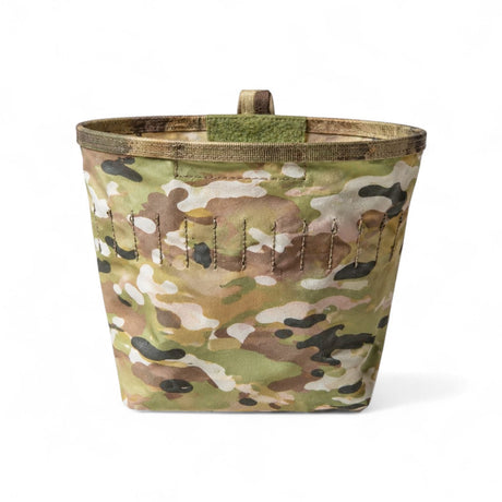 Krieger Dump Pouch in Multicam, Australian-made collapsible magazine dump pouch that folds flat until needed