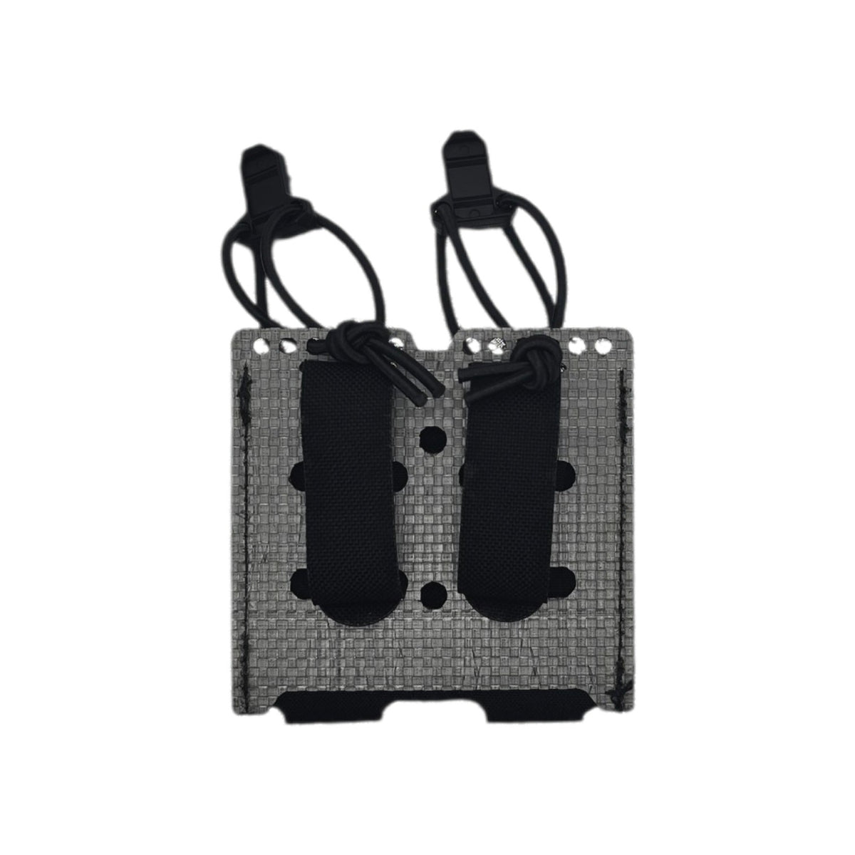 MOLLE mounting holes and Tek-Lok-compatible backer on the black mag pouch