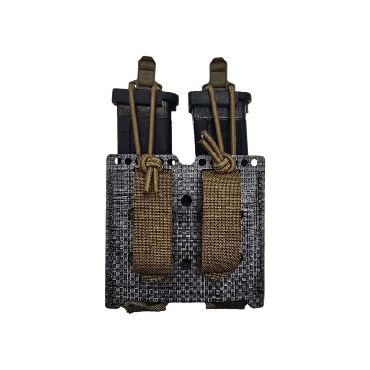 MOLLE mounting holes and Tek-Lok-compatible backer on the Multicam mag pouch