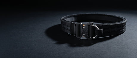 Highlander Belt 2.0 in Black, laser-cut PALS and AustriAlpin COBRA buckle