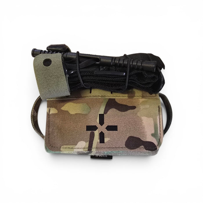 Krieger Micro IFAK 2.0 Operator Fitout in Multicam, complete duty-ready trauma kit